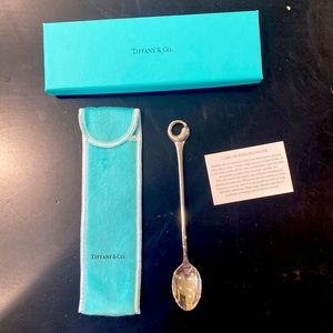 Tiffany and Co. Sterling Eternal Circle Feeding Spoon.